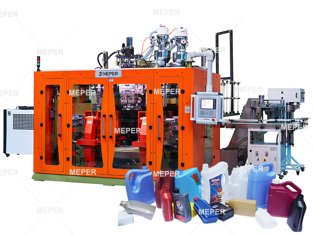 MEPER 5L Jerry Can Chemical Bottle LDPE PP Extrusion Blow Molding Making Machine