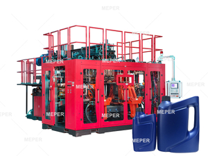 Meper HDPE 10L Chemical Tank Extrusion Blow Molding Machine With Parison MOOG System