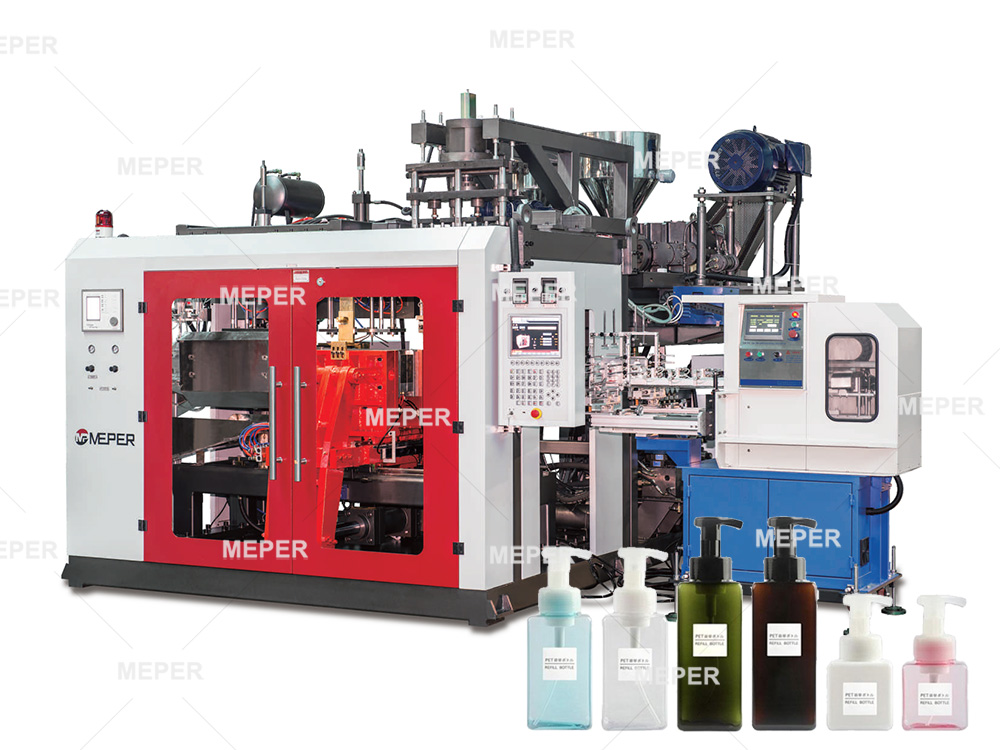 MEPER MP100FD 5ml Extrusion Blow Molding Machine For Cosmetic Bottle