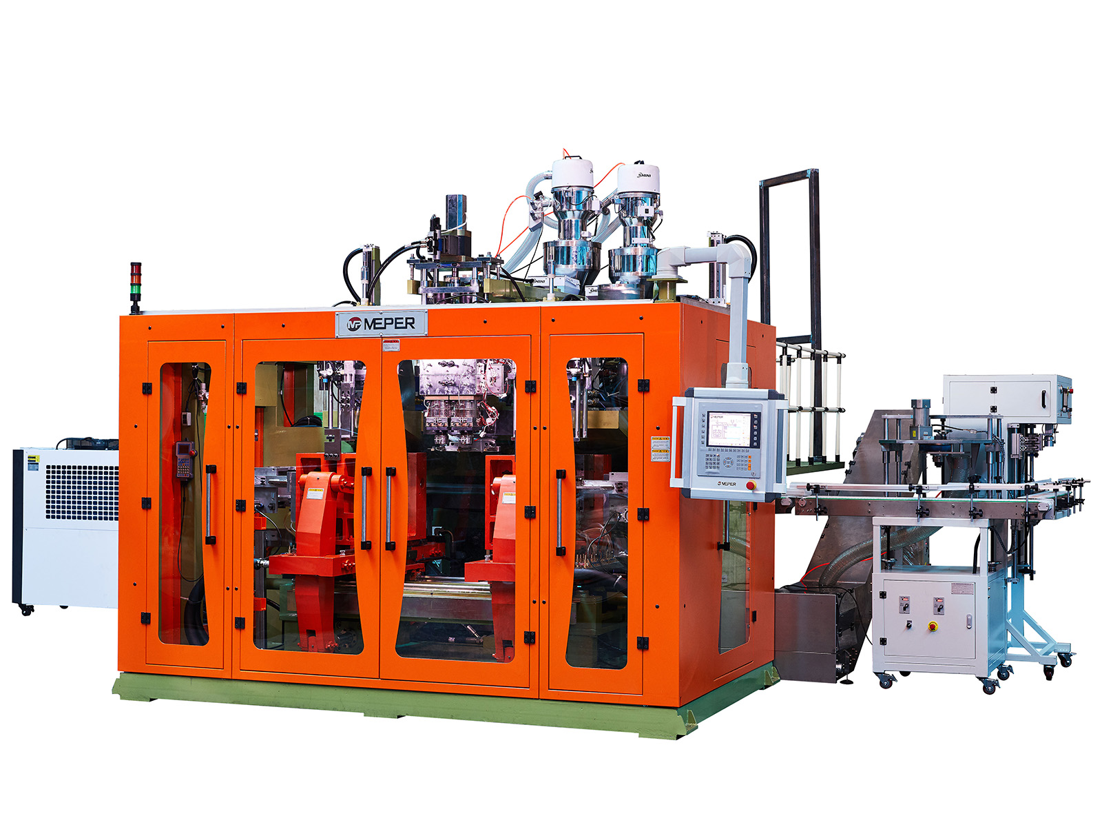 What products can be produced by an extrusion blow molding machine