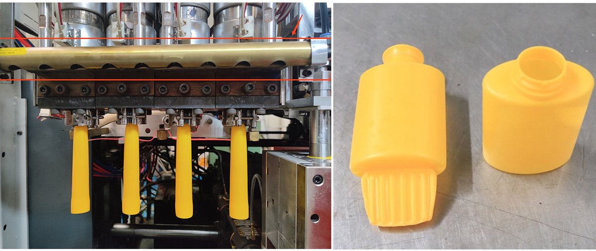 Application of antistatic device in extrusion blow molding equipment